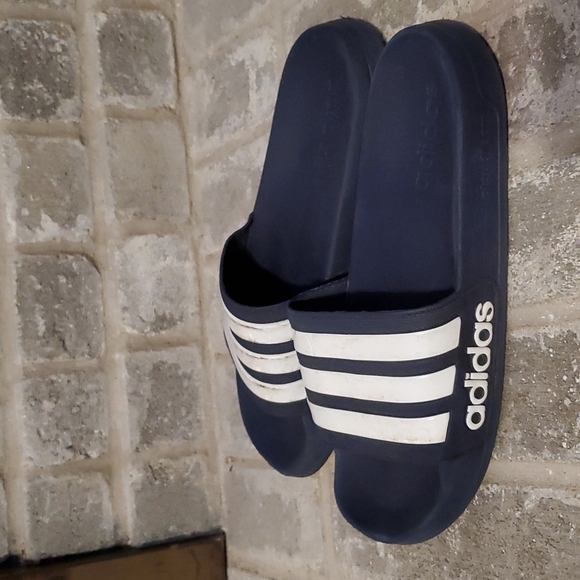 Adidas shoes sandals size 8 navy blue - Picture 4 of 12
